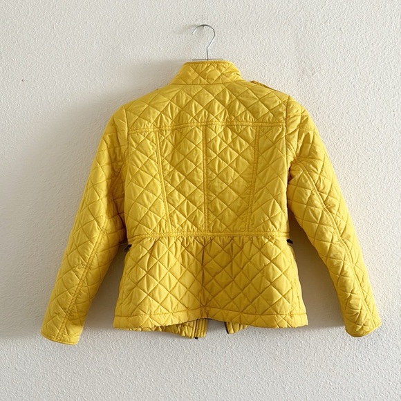 Talbots Quilted Yellow Jacket size p - Picture 2 of 7